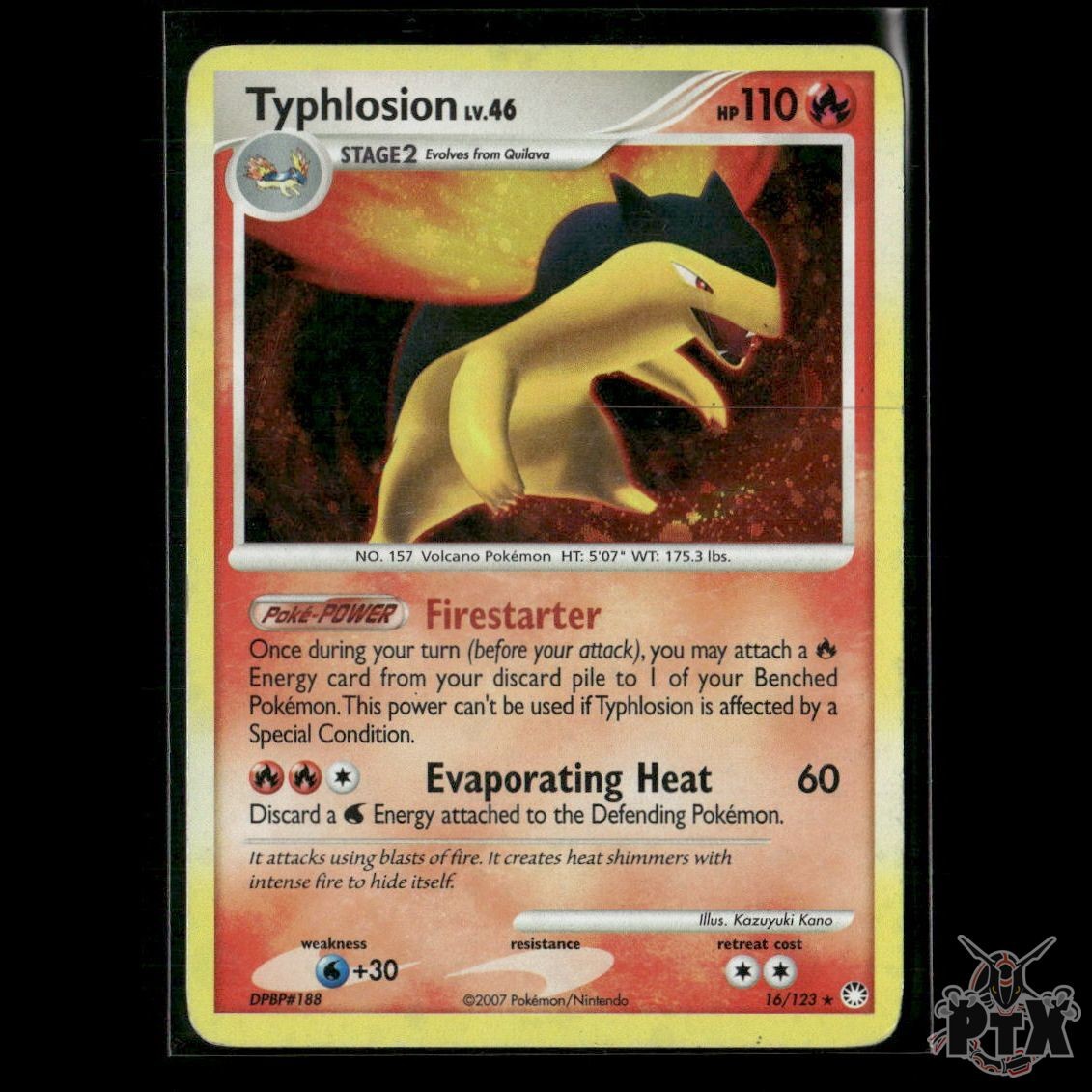 Typhlosion Holo 16/123 Mysterious Treasures MP Pokemon