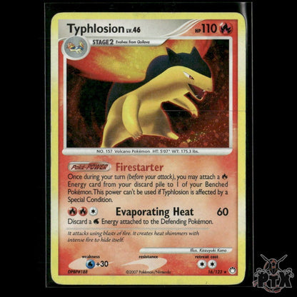 Typhlosion Holo 16/123 Mysterious Treasures MP Pokemon