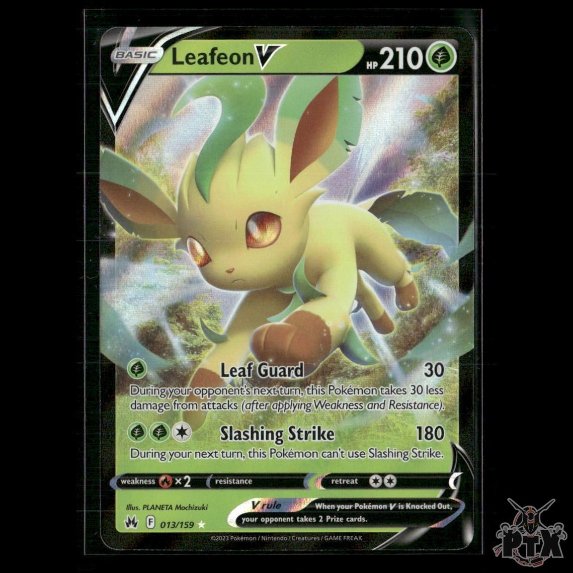 Leafeon V 013/159 SWSH: Crown Zenith NM Pokemon