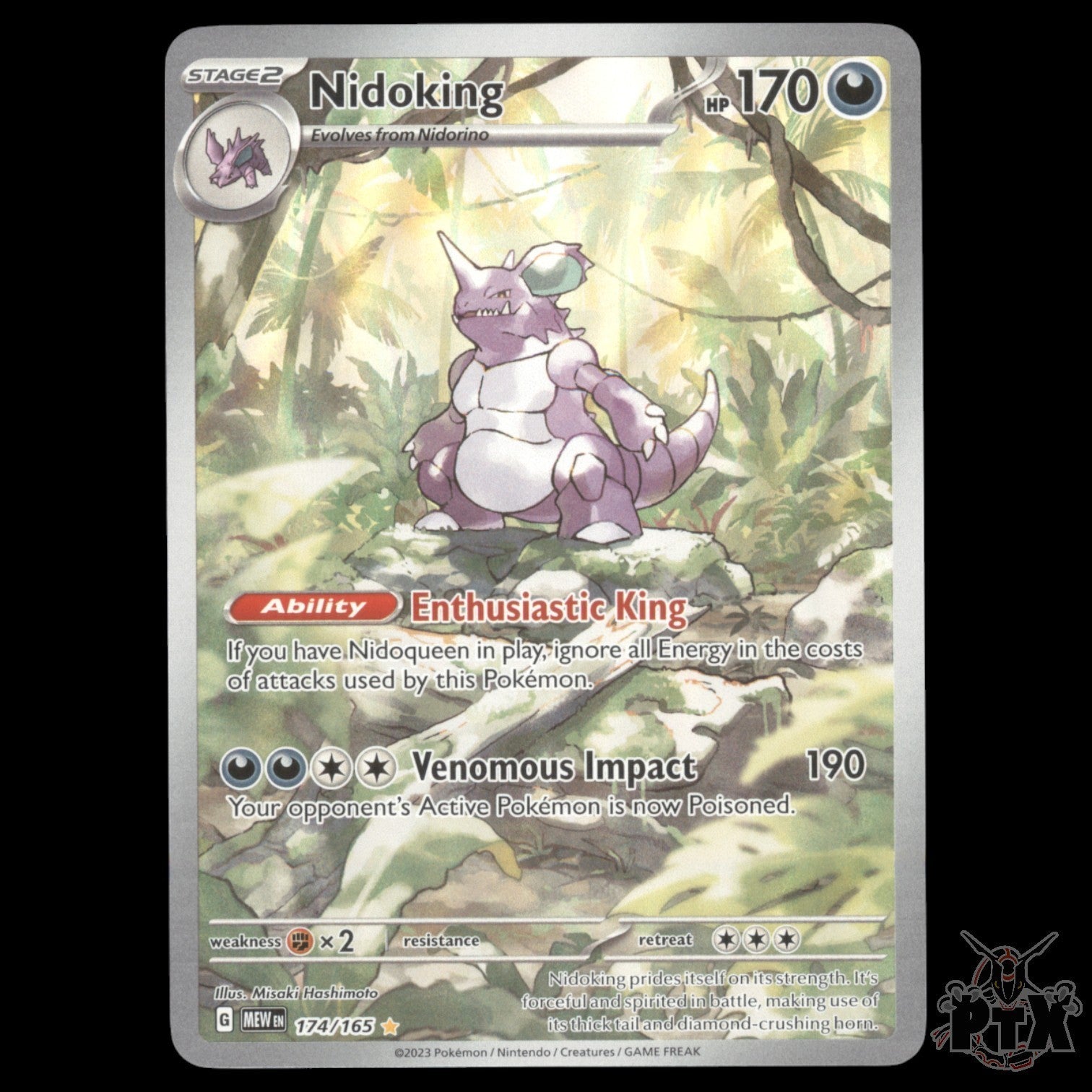 Nidoking #174/165 SV 151 NM/Near Mint Pokemon 2023