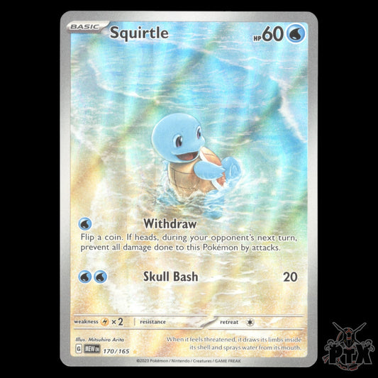 Squirtle #170/165 Scarlet & Violet 151 NM/Near Mint Pokemon 2023