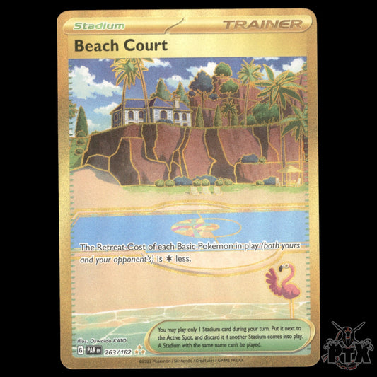 Beach Court - 263/182 SV04: Paradox Rift NM Pokemon