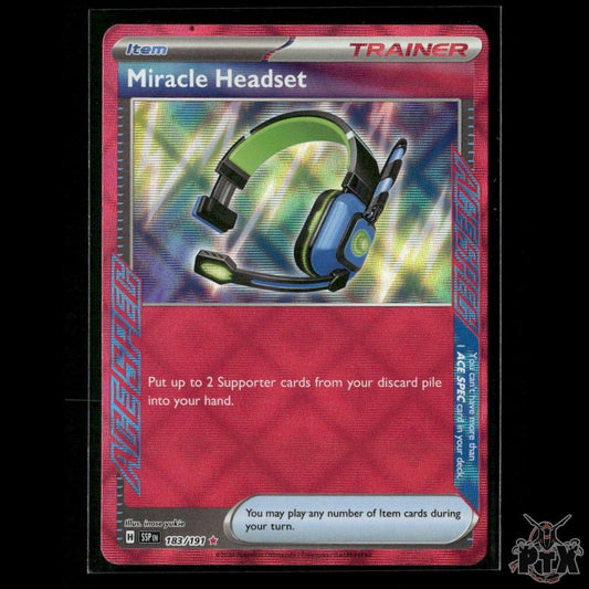 Miracle Headset 183/191 SV08: Surging Sparks NM Pokemon