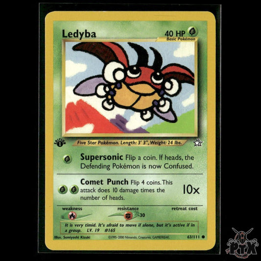 Ledyba 63/111 1st Edition Neo Genesis LP Pokemon