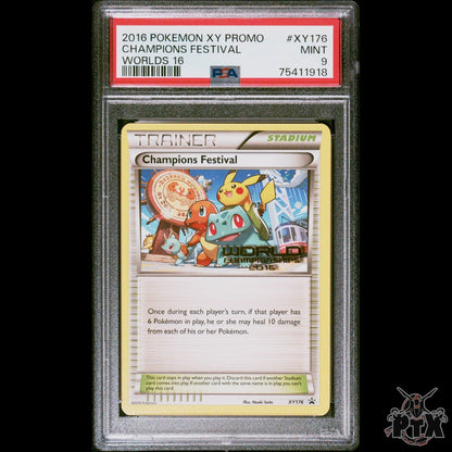 Champions Festival XY176 PSA 9 Low POP (No PSA 10) 2016 World Championship Promo