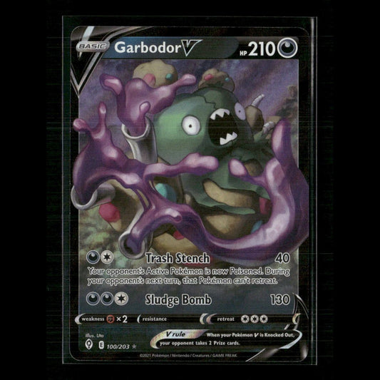 Garbodor V 100/203 SWSH07: Evolving Skies NM Pokemon