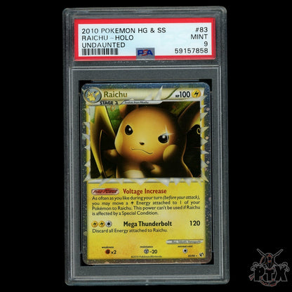 Raichu Prime #83/90 PSA 9 Undaunted Pokemon 2010