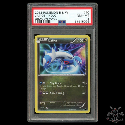 Latios Holo #10/20 PSA 8 Dragon Vault Pokemon 2012