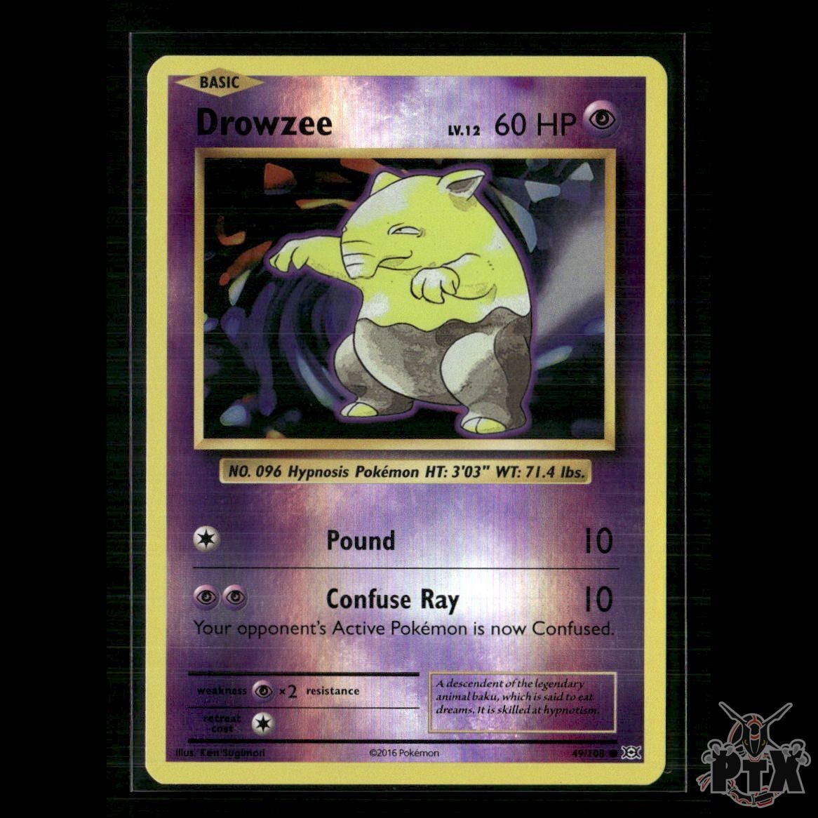 Drowzee 49/108 XY - Evolutions NM Pokemon