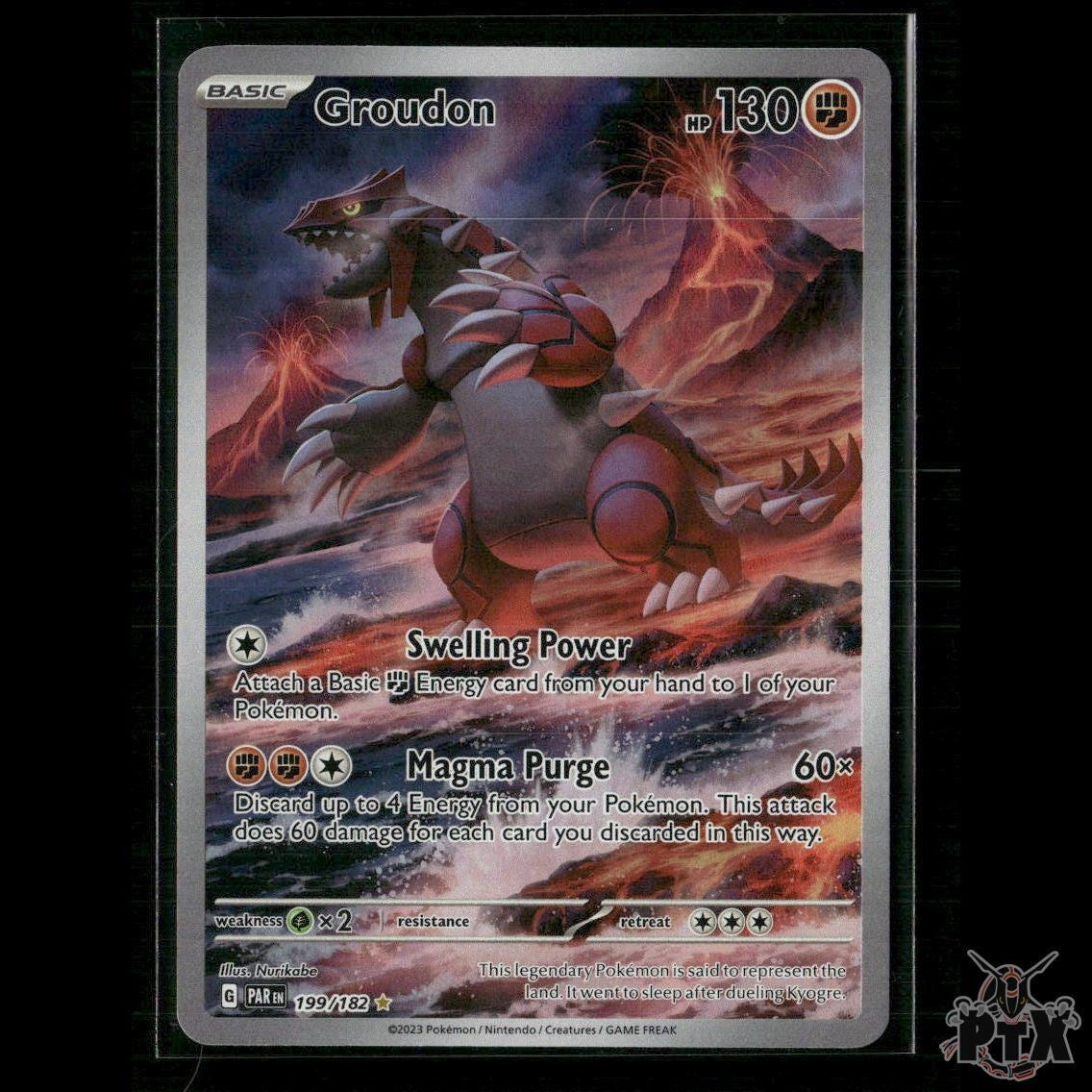 Groudon 199/182 SV04: Paradox Rift NM Pokemon
