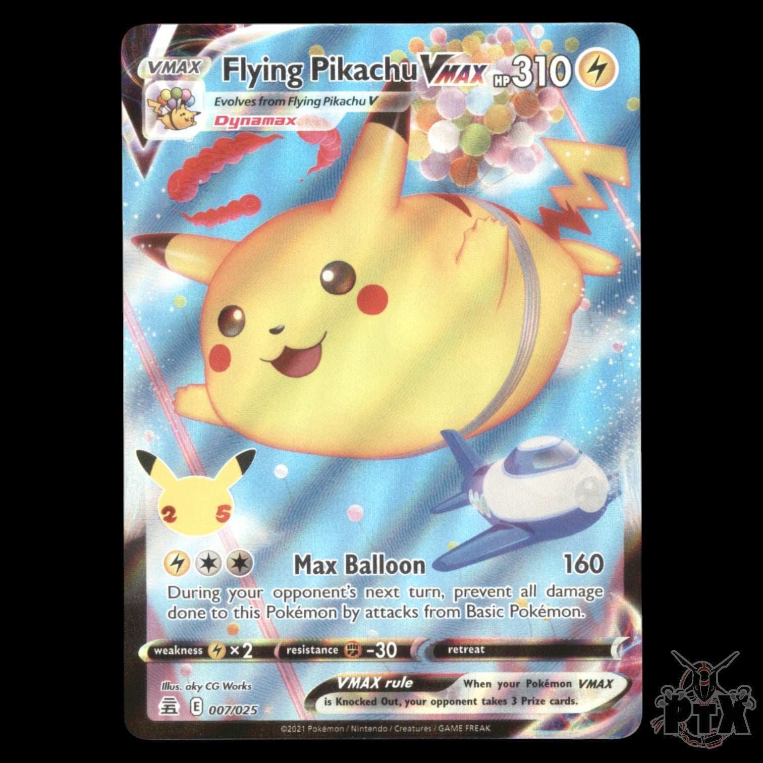 Flying Pikachu Vmax #007/025 Celebration NM/Near Mint Pokemon 2021