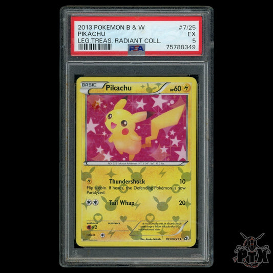 Pikachu #RC7/RC25 PSA 5 Legendary Treasures Pokemon 2013