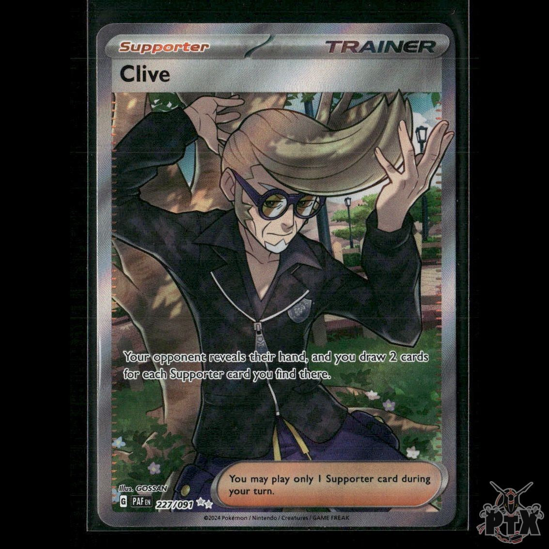 Clive 227/091 SV: Paldean Fates NM Pokemon 2024