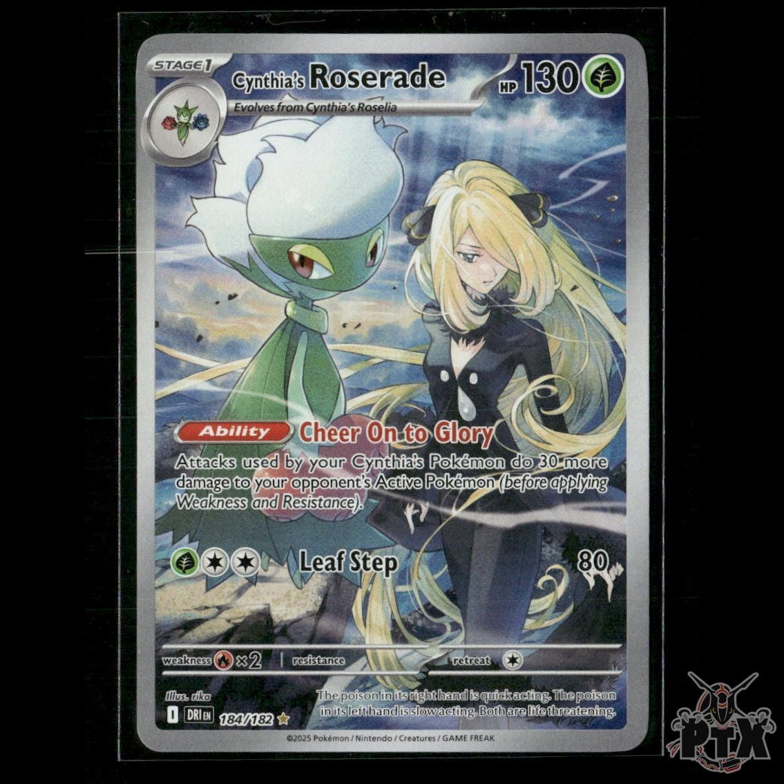 Cynthia's Roserade 184/182 SV10: Destined Rivals NM Pokemon
