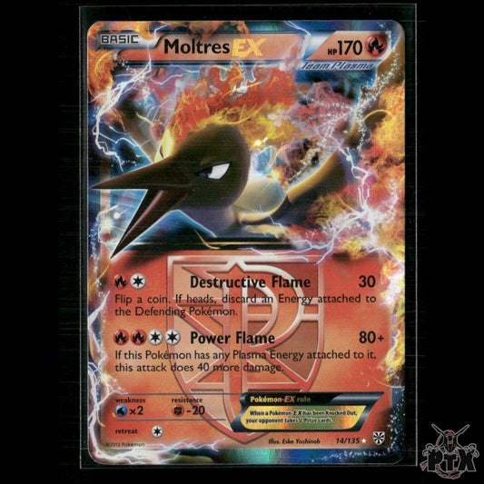 Moltres EX (Team Plasma) 14/135 Plasma Storm MP Pokemon