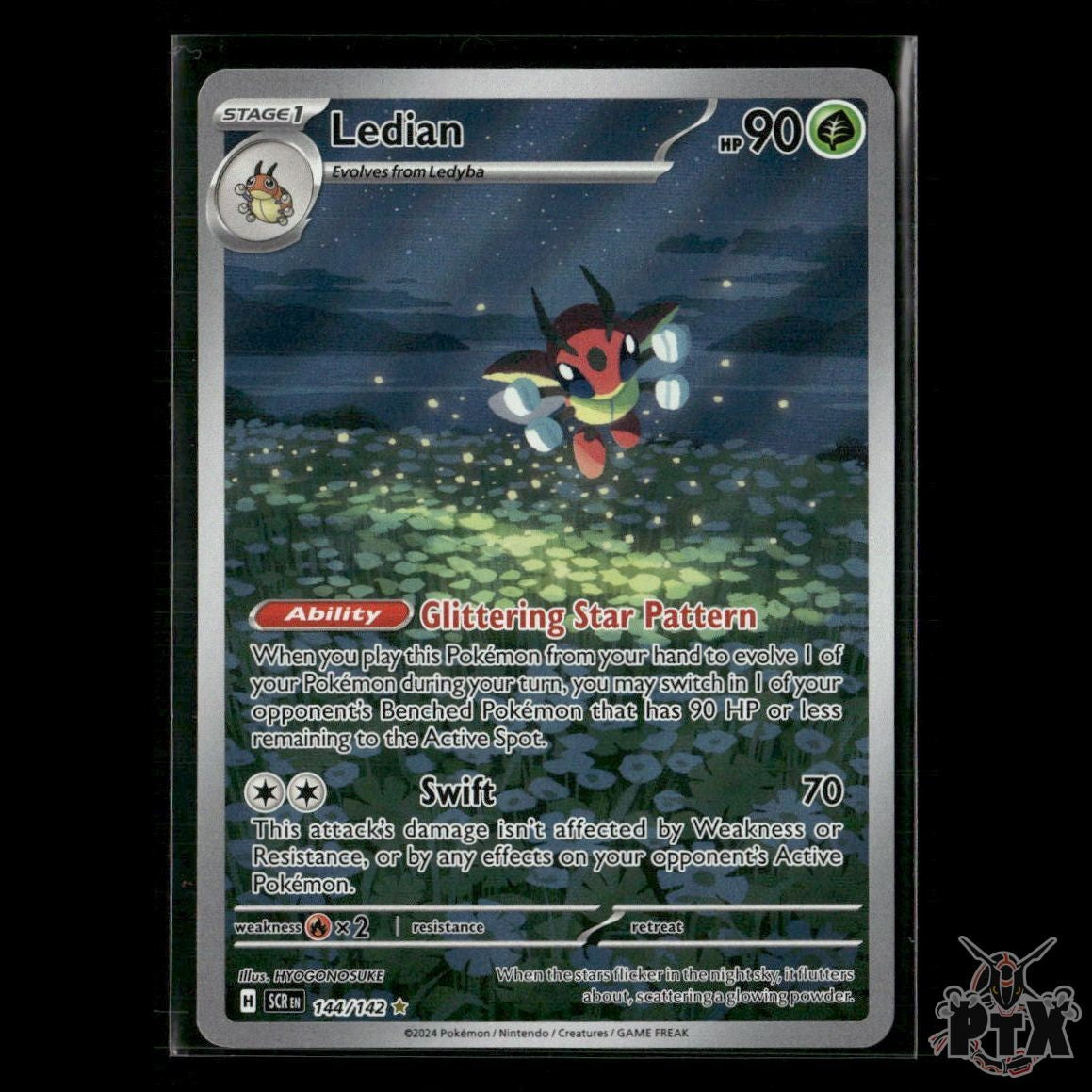 Ledian 144/142 SV07: Stellar Crown NM Pokemon