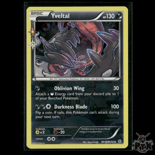 Yveltal RC16/RC32 Generations: Radiant Collection LP Pokemon