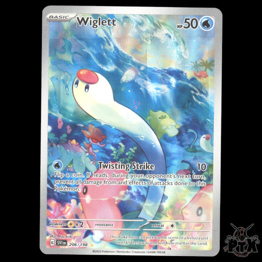 Wiglett #206/198 Scarlet & Violet Base NM/Near Mint Pokemon 2023
