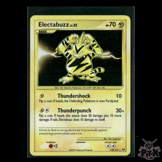 Electabuzz Holo 128/127 Platinum MP Pokemon