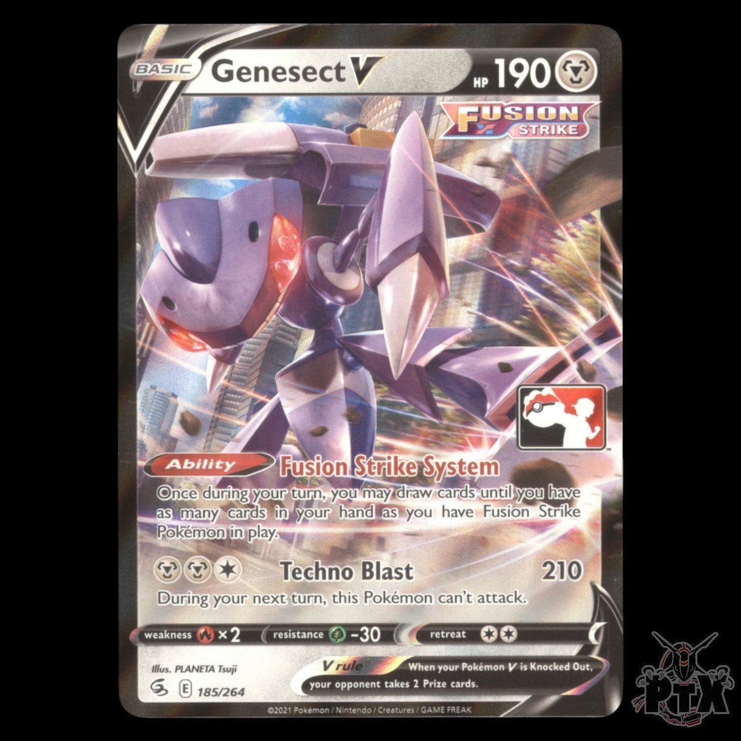 Genesect V Play! #185/264 Prize Pack Series One NM/Near Mint Pokemon 2021