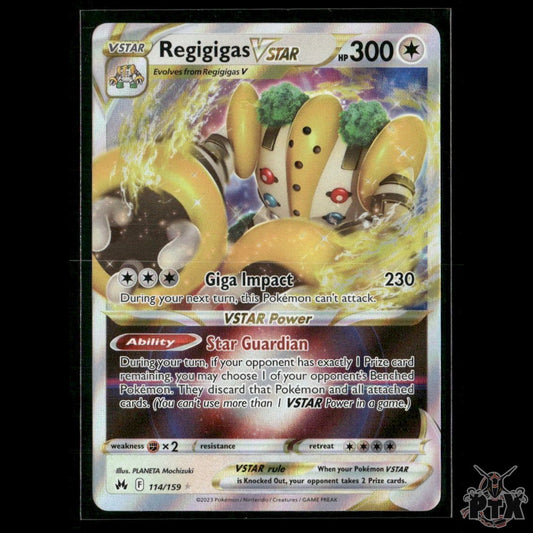 Regigigas VSTAR 114/159 SWSH: Crown Zenith NM Pokemon