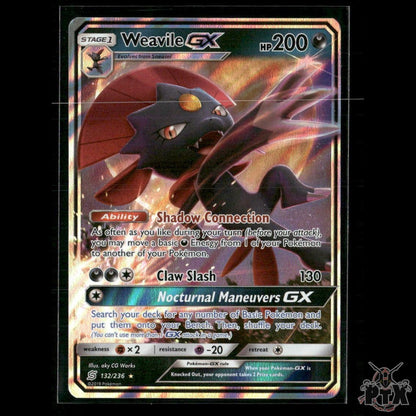 Weavile GX 132/236 SM - Unified Minds NM Pokemon