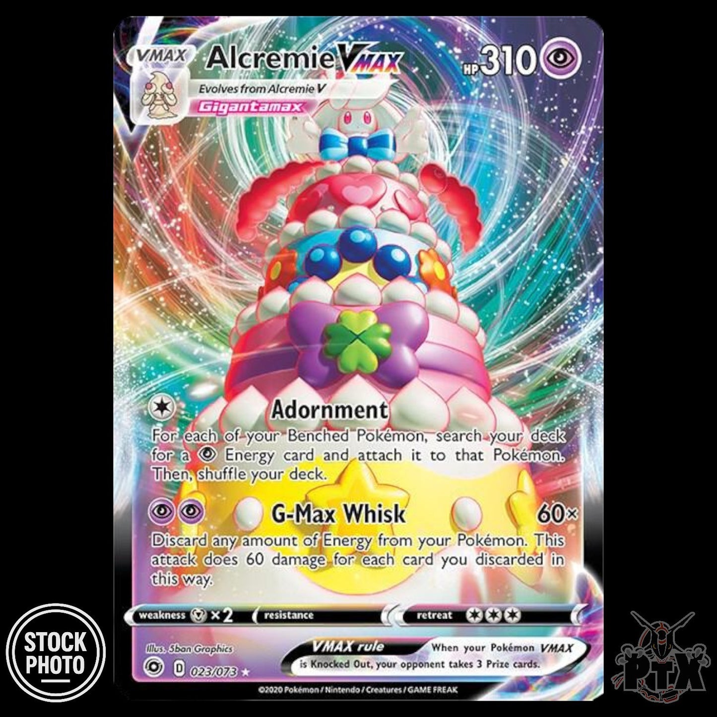 Alcremie VMAX #023/073 Champion's Path NM/Near Mint Pokemon 2020