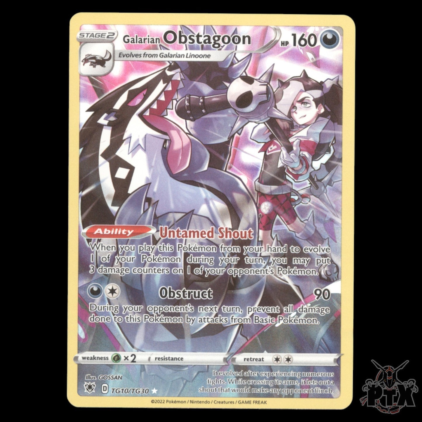 Galarian Obstagoon #TG10/TG30 Astral Radiance NM/Near Mint Pokemon 2022