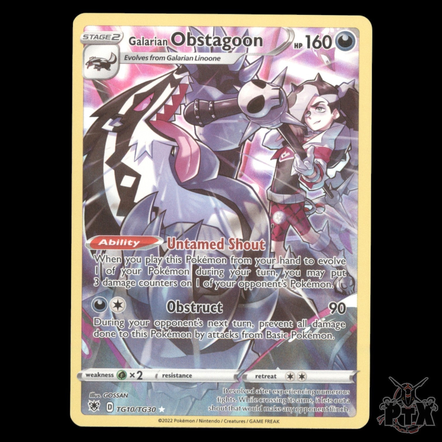 Galarian Obstagoon #TG10/TG30 Astral Radiance NM/Near Mint Pokemon 2022