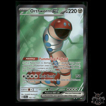 Orthworm ex 162/142 SV07: Stellar Crown NM Pokemon