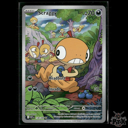 Scraggy 138/086 SV: White Flare NM Pokemon