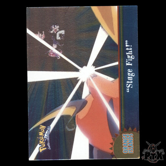 Topps Series 1 "Stage Fight!" Foil Orange Islands Pokemon 2000
