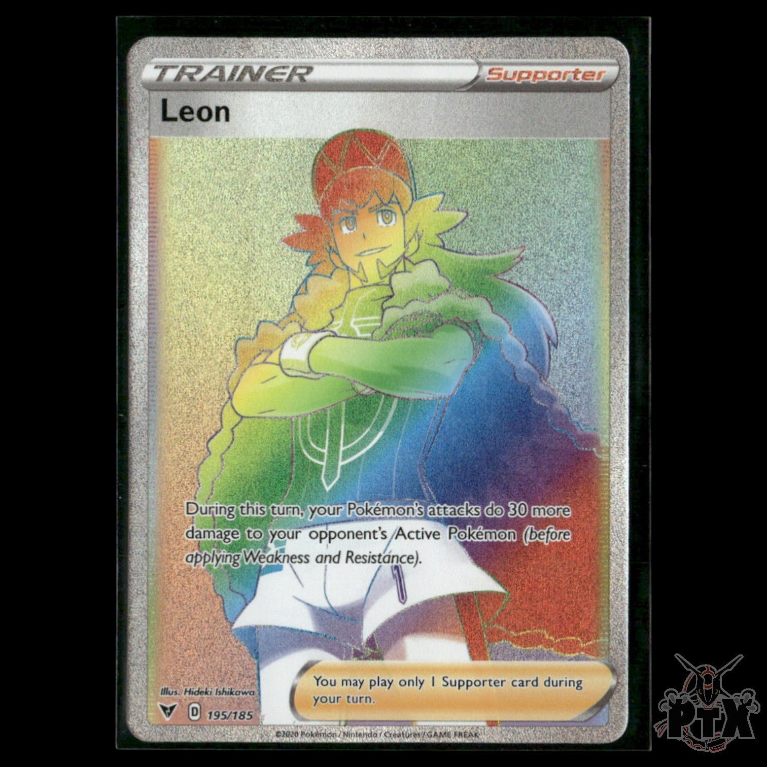 Leon 195/185 SWSH04: Vivid Voltage NM Pokemon 2020