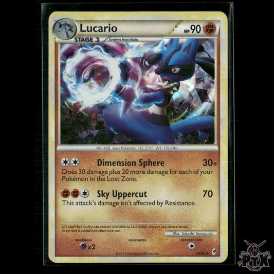Lucario (Cracked Ice Holo) 14/095 Deck Exclusives LP Pokemon