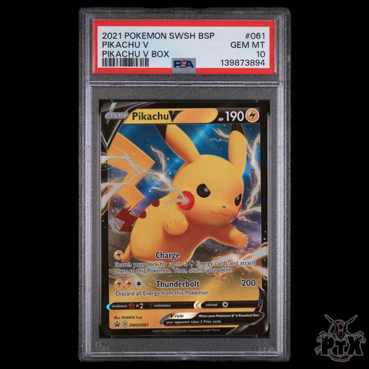 Pikachu VSWSH061 PSA 10 Sword & Shield Promo Pokemon 2021