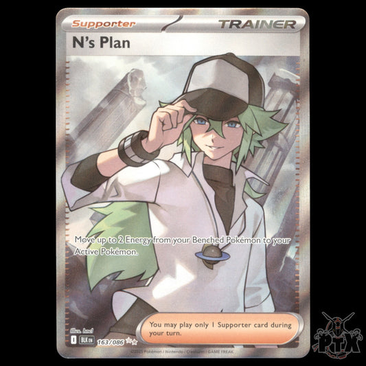 N's Plan #163/086 Black Bolt NM/Near Mint Pokemon 2025
