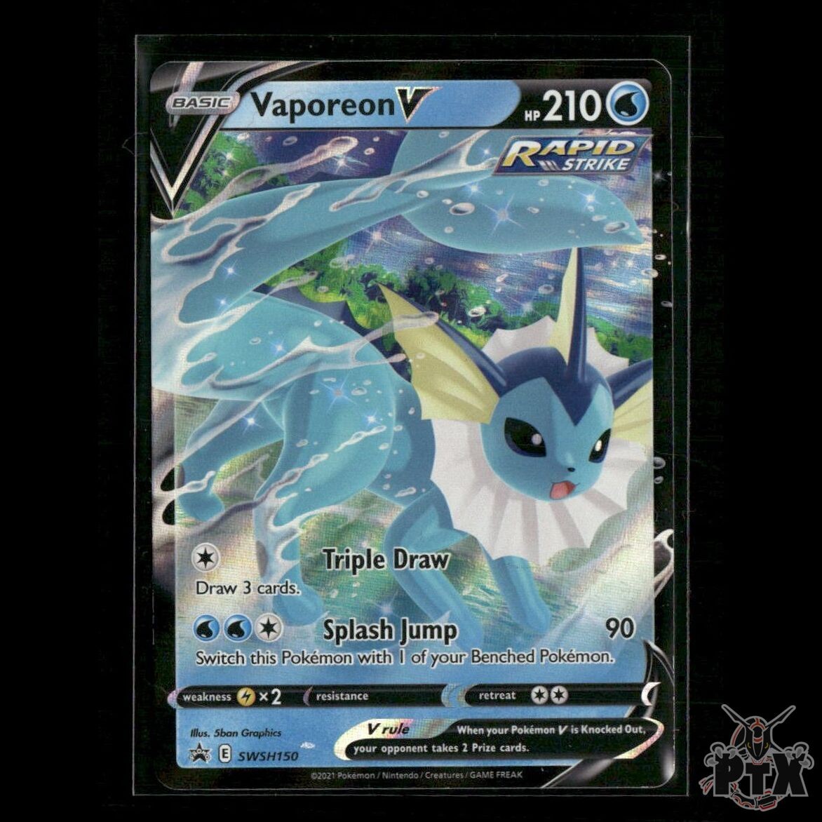 Vaporeon V SWSH150 SWSH: Sword & Shield Promo Cards NM Pokemon