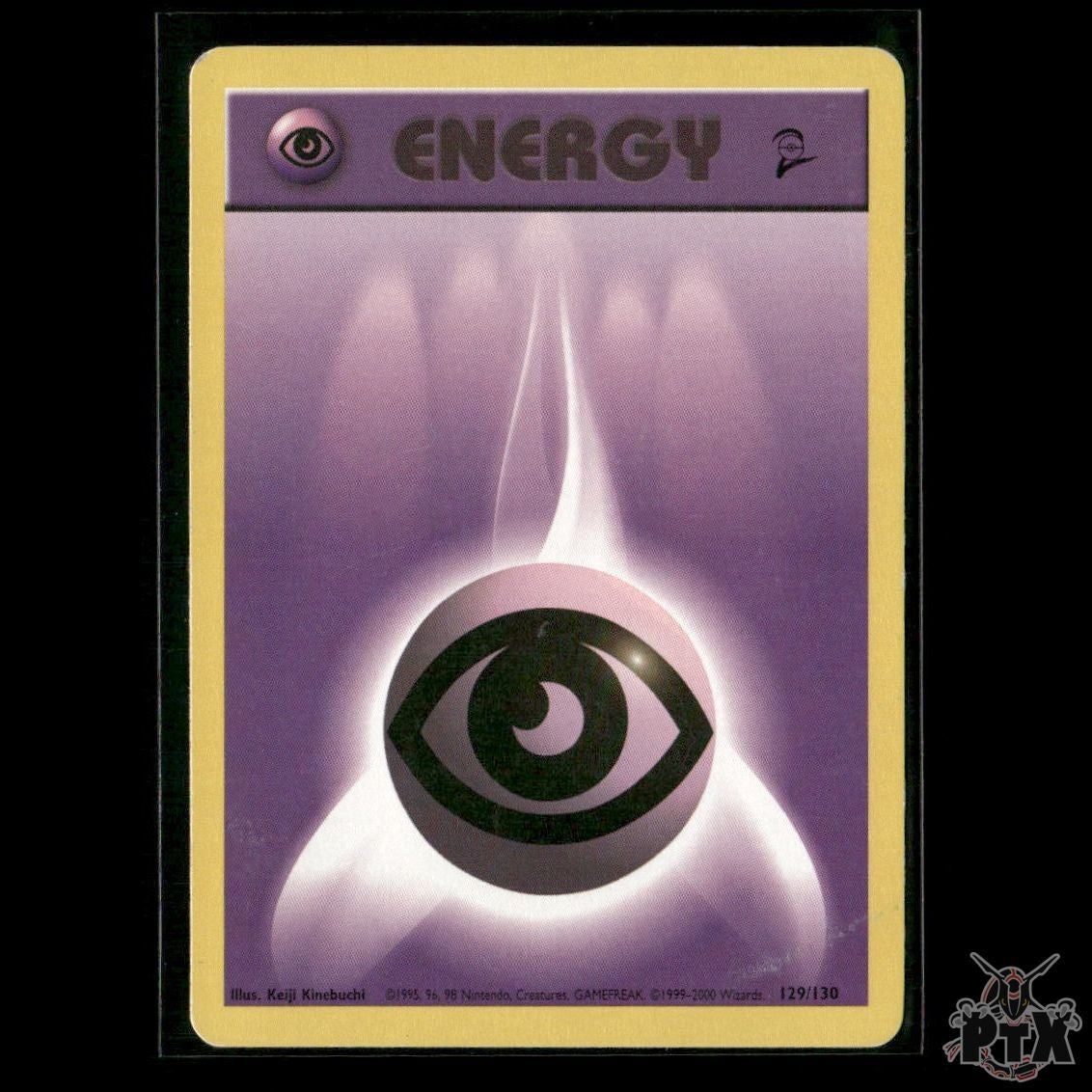 Psychic Energy 129/130 Base Set 2 MP Pokemon