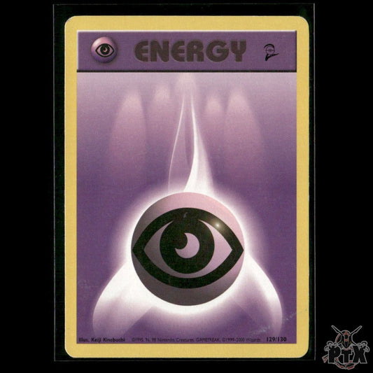 Psychic Energy 129/130 Base Set 2 MP Pokemon