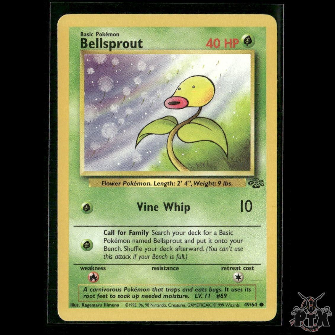 Bellsprout 49/64 Jungle LP Pokemon