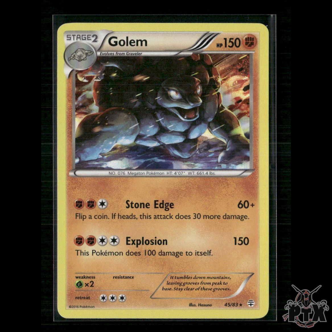 Golem 45/83 Generations LP Pokemon