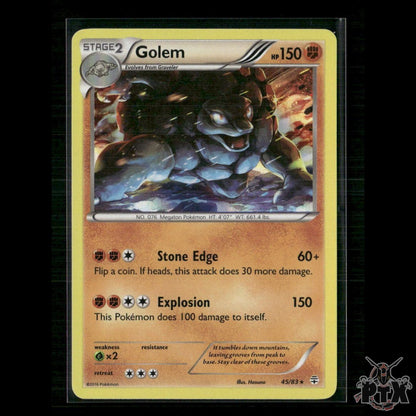 Golem 45/83 Generations LP Pokemon