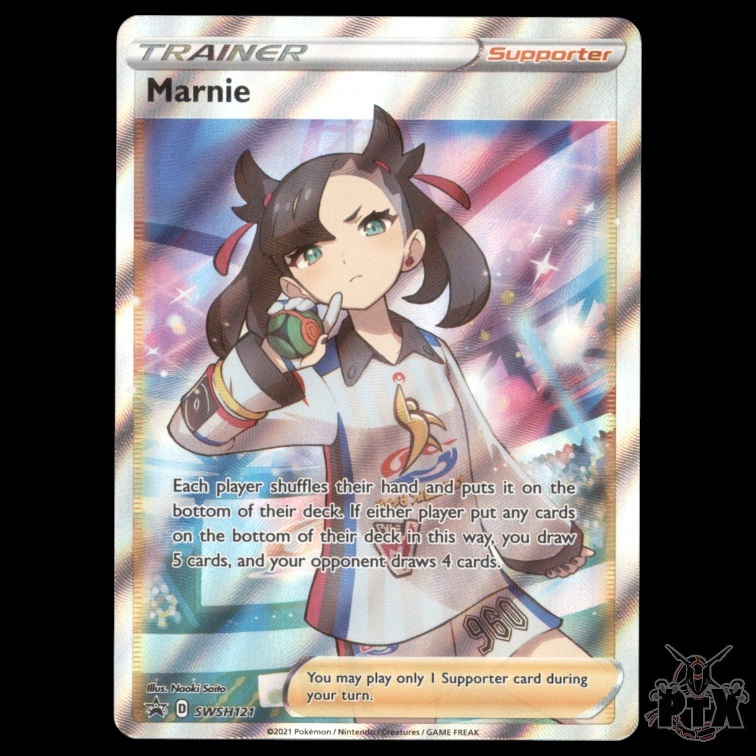 Marnie #SWSH121 Sword &Shield Promo NM/Near Mint Pokemon 2021