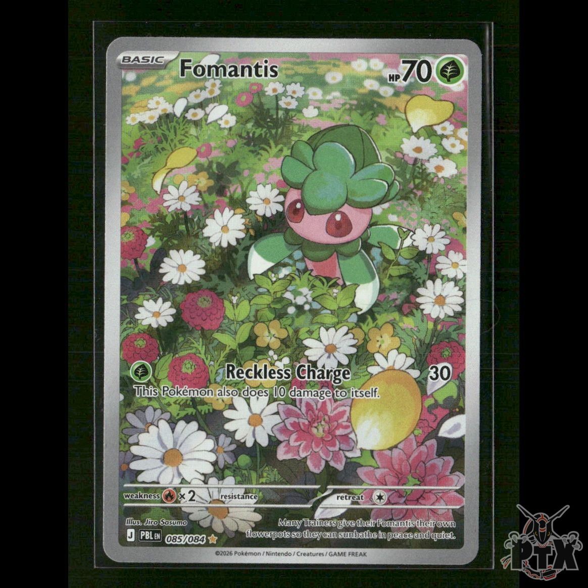 Fomantis 085/084 ME05: Pitch Black NM Pokemon