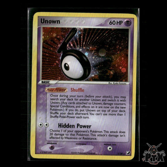 Unown Holo T/28 EX Unseen Forces NM Pokemon