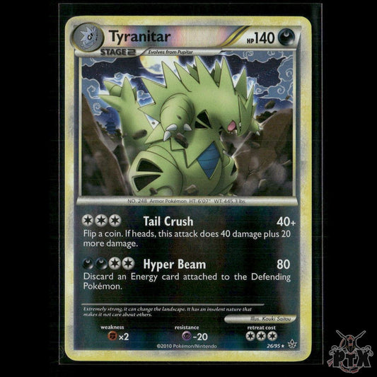 Tyranitar Reverse Holo 26/95 Unleashed LP Pokemon
