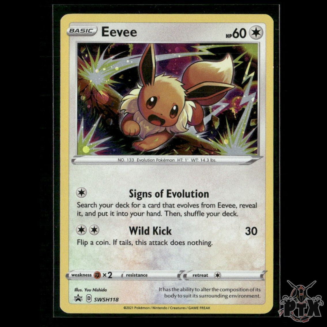 Eevee SWSH118 SWSH: Sword & Shield Promo Cards NM Pokemon