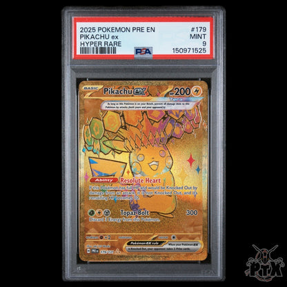 Pikachu ex 179/131 PSA 9 Prismatic Evolution Pokemon 2025
