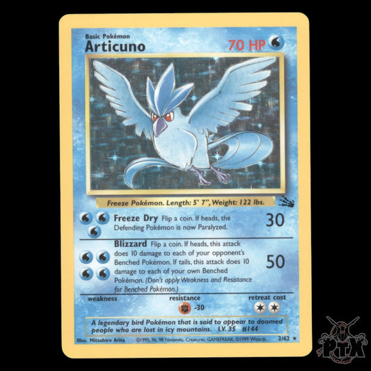 Articuno Holo #2/62 Fossil NM/LP Pokemon 1999