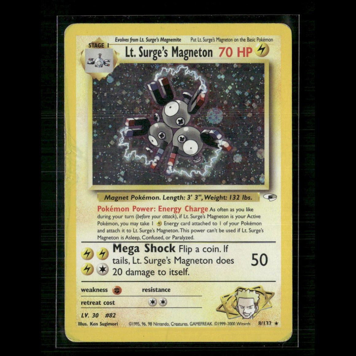 Lt. Surge's Magneton 008/132 Gym Heroes HP Pokemon